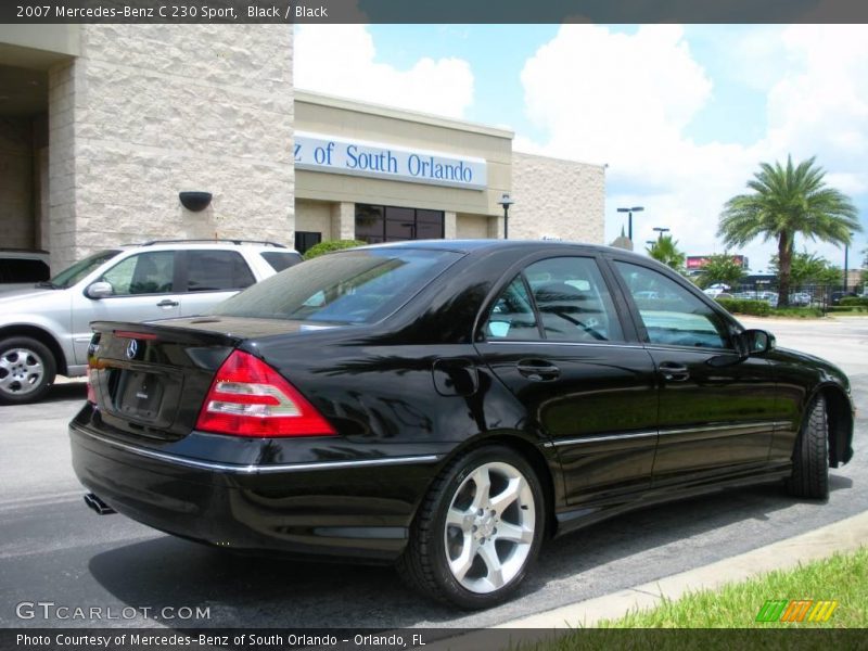 Black / Black 2007 Mercedes-Benz C 230 Sport