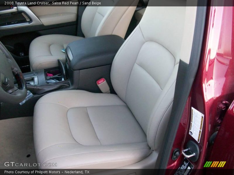 Salsa Red Pearl / Sand Beige 2008 Toyota Land Cruiser