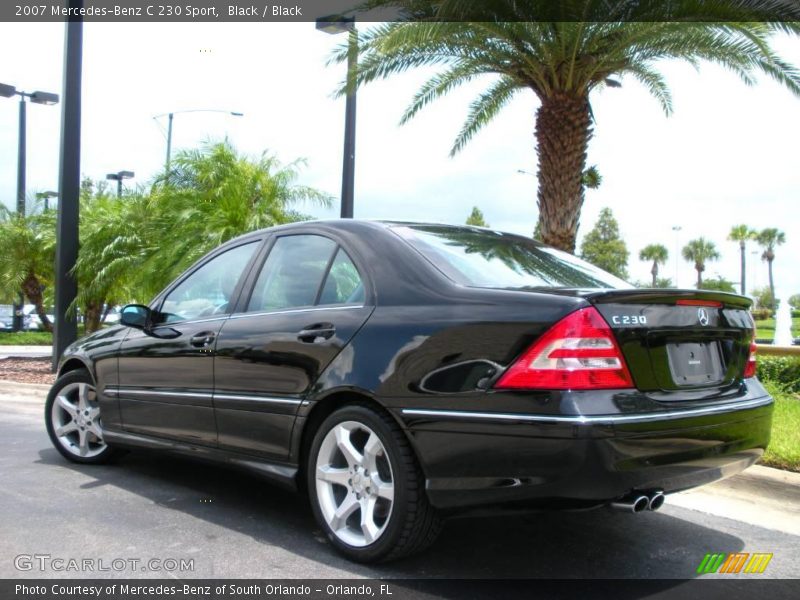 Black / Black 2007 Mercedes-Benz C 230 Sport