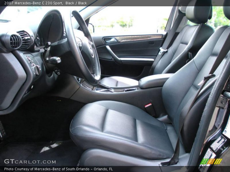 Black / Black 2007 Mercedes-Benz C 230 Sport