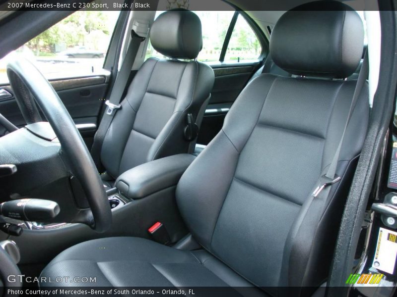 Black / Black 2007 Mercedes-Benz C 230 Sport
