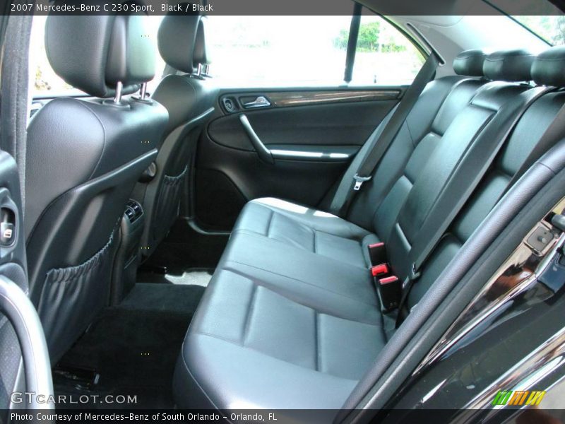 Black / Black 2007 Mercedes-Benz C 230 Sport