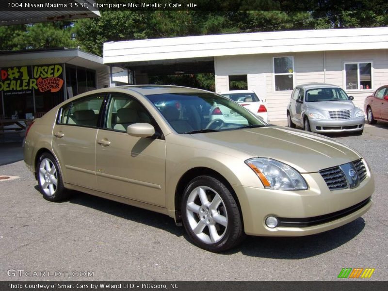 Champagne Mist Metallic / Cafe Latte 2004 Nissan Maxima 3.5 SE