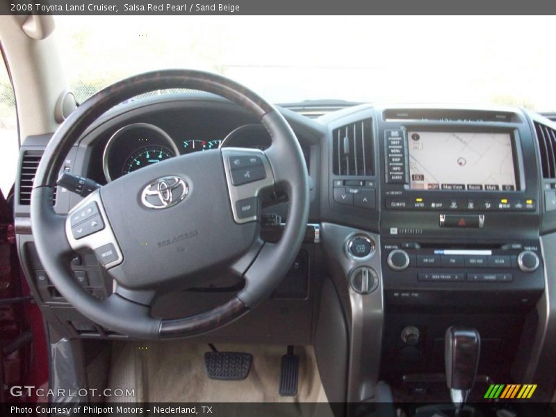 Salsa Red Pearl / Sand Beige 2008 Toyota Land Cruiser
