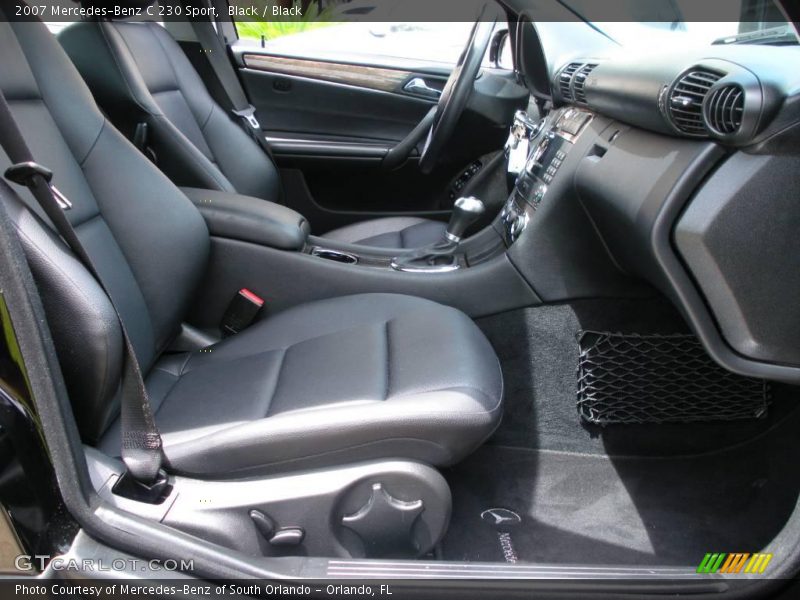 Black / Black 2007 Mercedes-Benz C 230 Sport