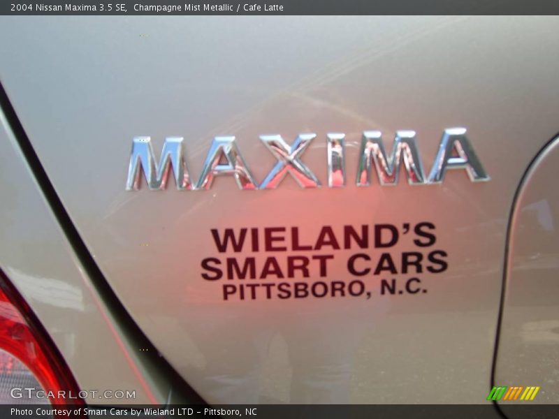 Champagne Mist Metallic / Cafe Latte 2004 Nissan Maxima 3.5 SE