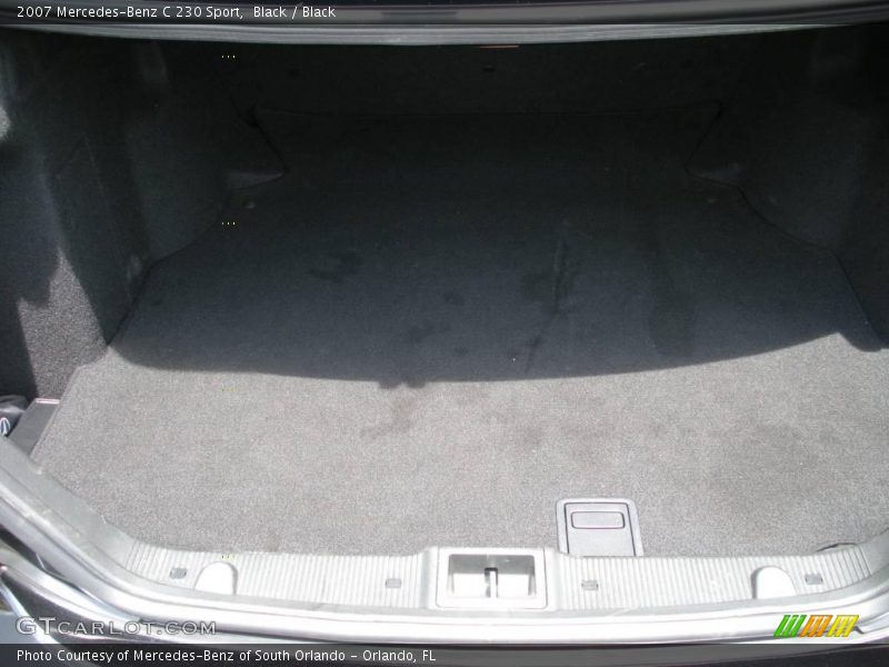 Black / Black 2007 Mercedes-Benz C 230 Sport