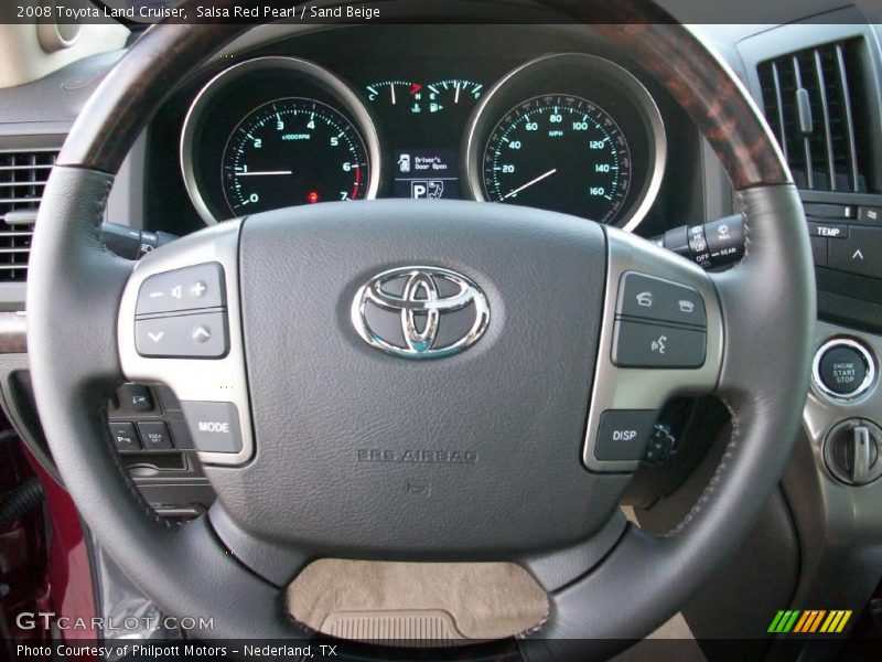 Salsa Red Pearl / Sand Beige 2008 Toyota Land Cruiser