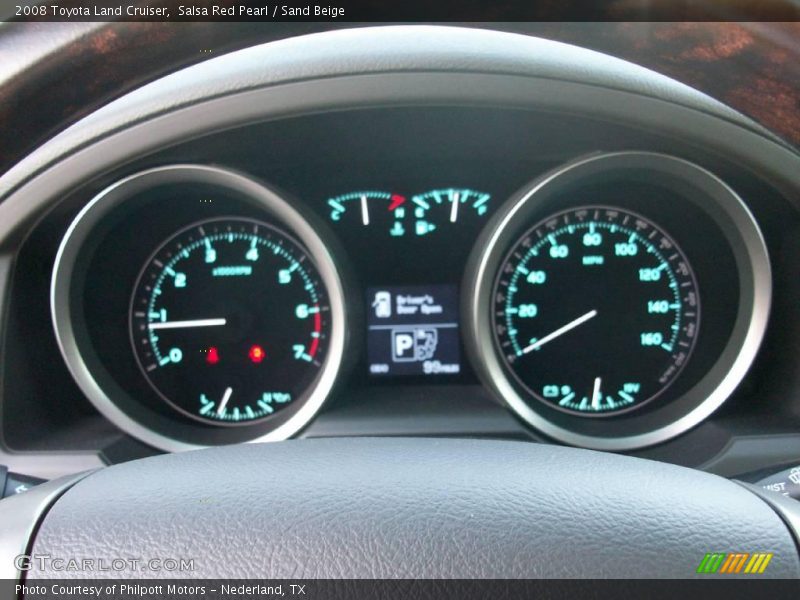 Salsa Red Pearl / Sand Beige 2008 Toyota Land Cruiser