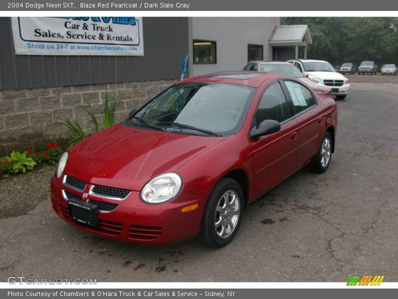 Blaze Red Pearlcoat / Dark Slate Gray 2004 Dodge Neon SXT