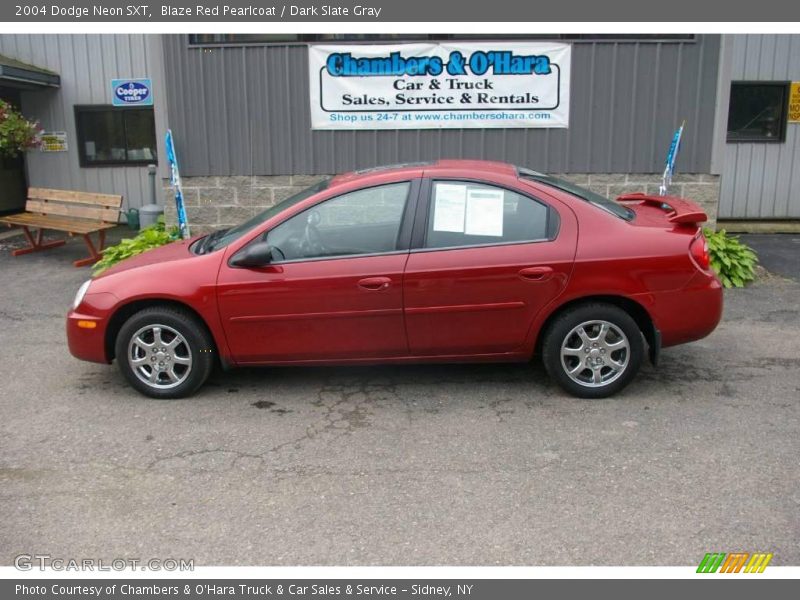 Blaze Red Pearlcoat / Dark Slate Gray 2004 Dodge Neon SXT
