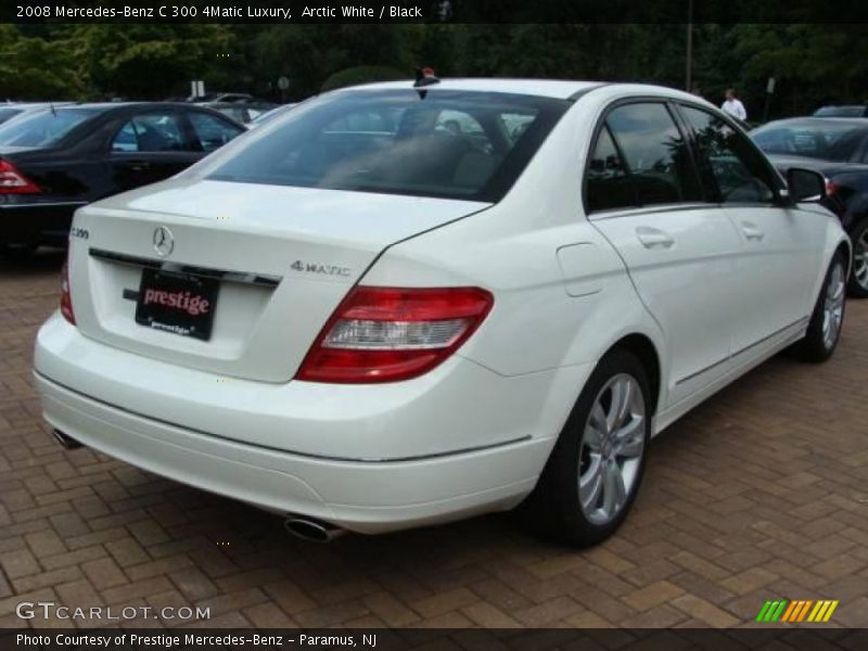 Arctic White / Black 2008 Mercedes-Benz C 300 4Matic Luxury