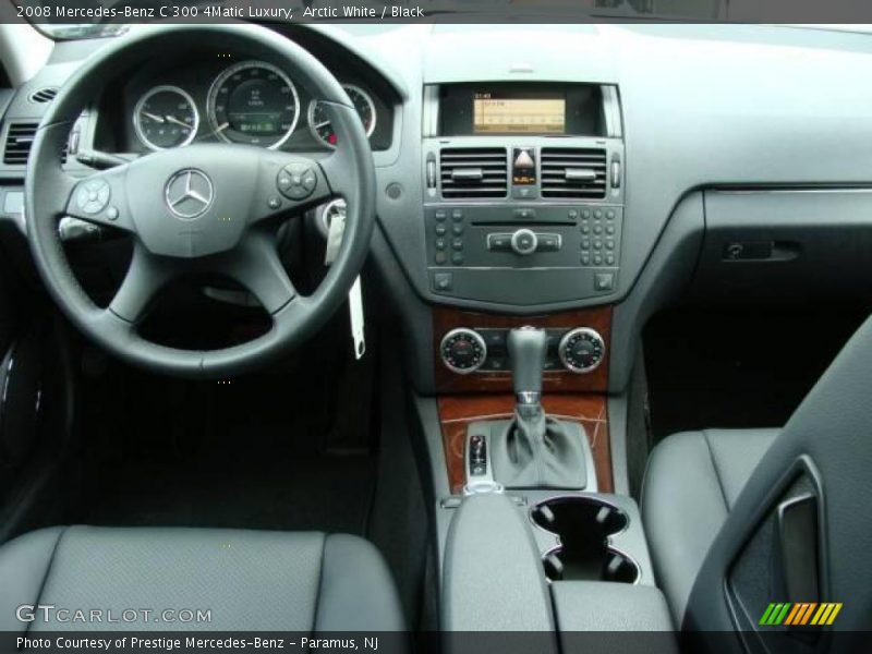 Arctic White / Black 2008 Mercedes-Benz C 300 4Matic Luxury