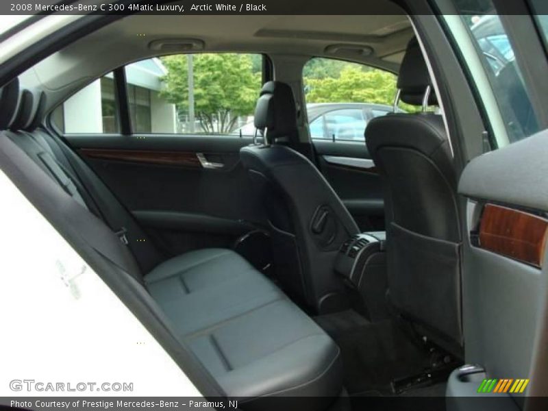 Arctic White / Black 2008 Mercedes-Benz C 300 4Matic Luxury