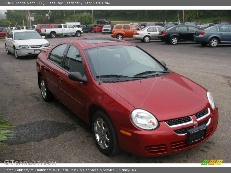 Blaze Red Pearlcoat / Dark Slate Gray 2004 Dodge Neon SXT