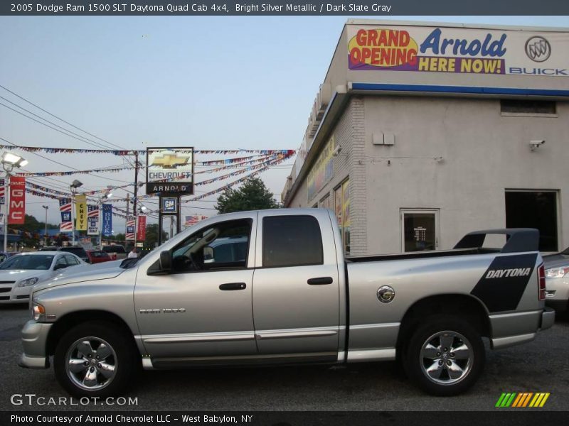 Bright Silver Metallic / Dark Slate Gray 2005 Dodge Ram 1500 SLT Daytona Quad Cab 4x4