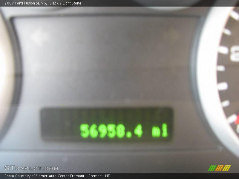 Black / Light Stone 2007 Ford Fusion SE V6