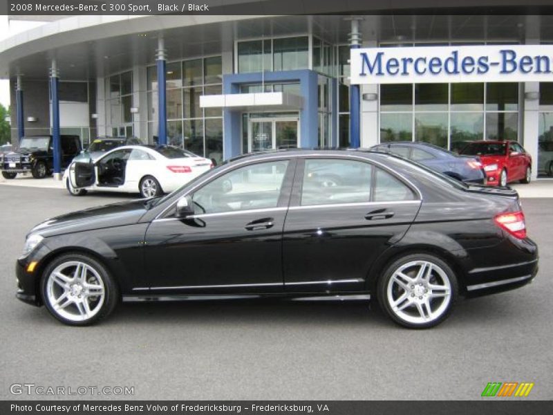 Black / Black 2008 Mercedes-Benz C 300 Sport