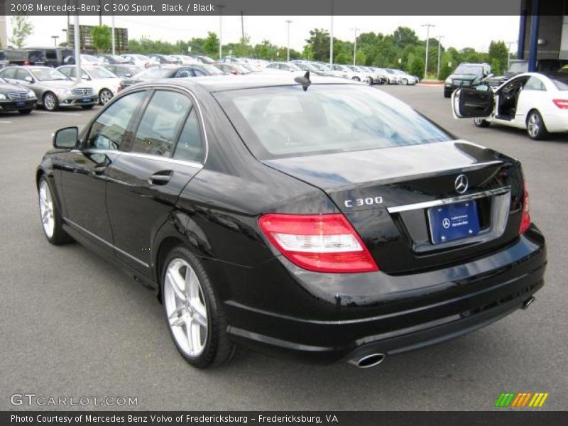 Black / Black 2008 Mercedes-Benz C 300 Sport