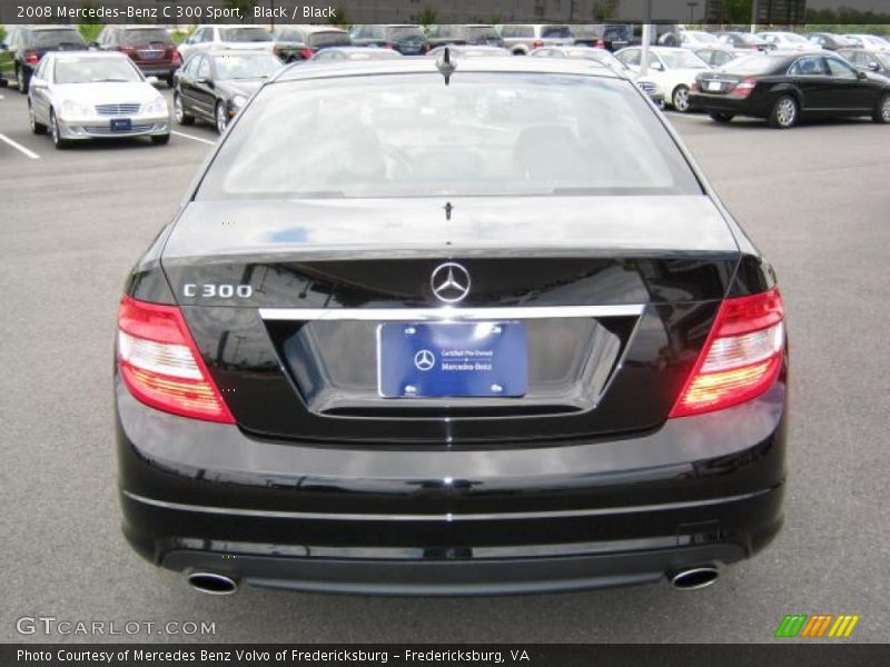 Black / Black 2008 Mercedes-Benz C 300 Sport