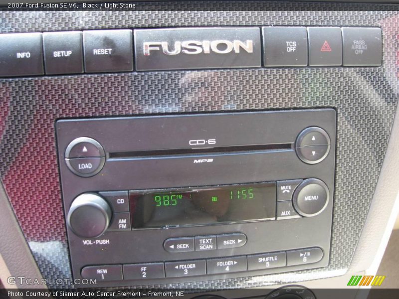 Black / Light Stone 2007 Ford Fusion SE V6
