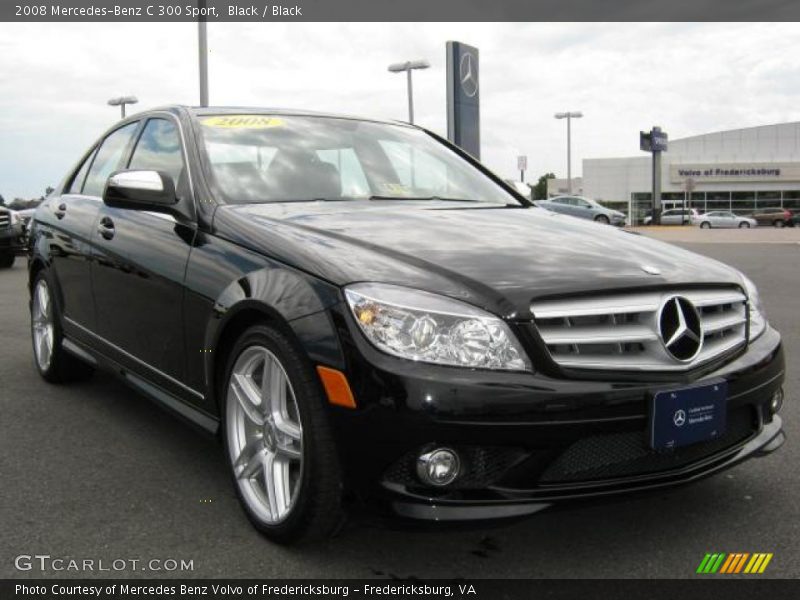 Black / Black 2008 Mercedes-Benz C 300 Sport