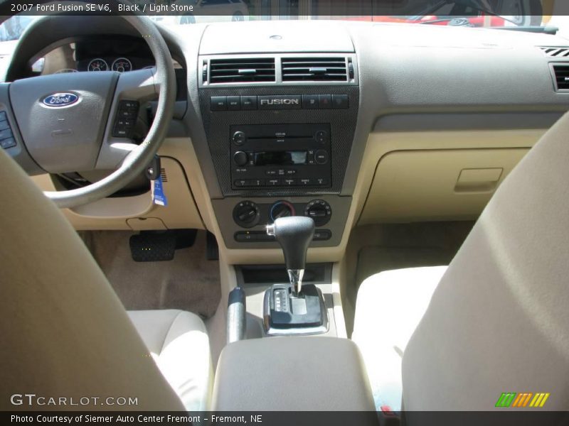 Black / Light Stone 2007 Ford Fusion SE V6