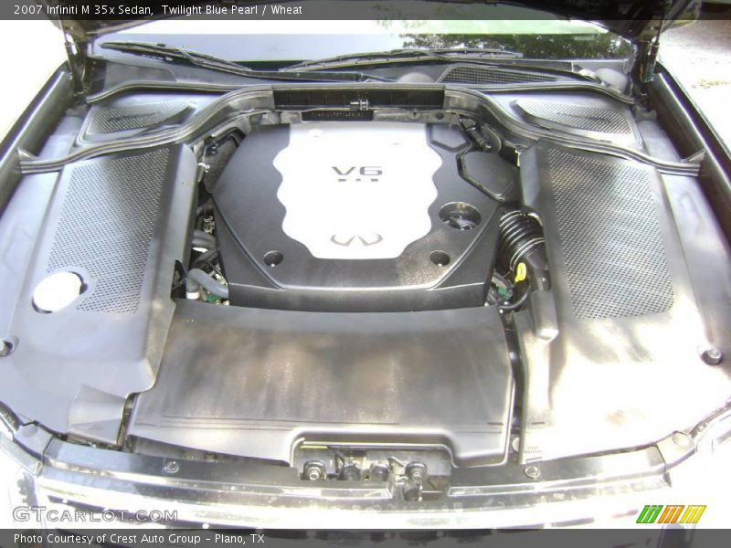 Twilight Blue Pearl / Wheat 2007 Infiniti M 35x Sedan