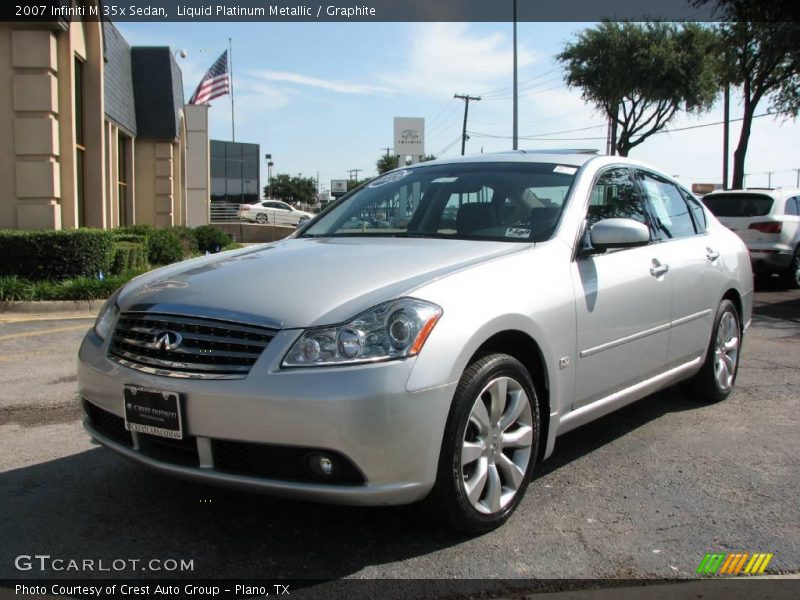 Liquid Platinum Metallic / Graphite 2007 Infiniti M 35x Sedan