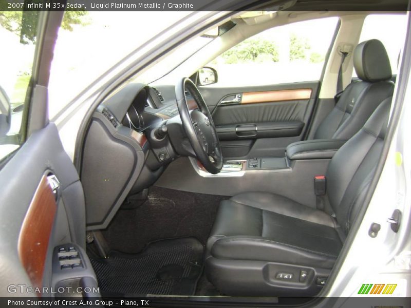 Liquid Platinum Metallic / Graphite 2007 Infiniti M 35x Sedan