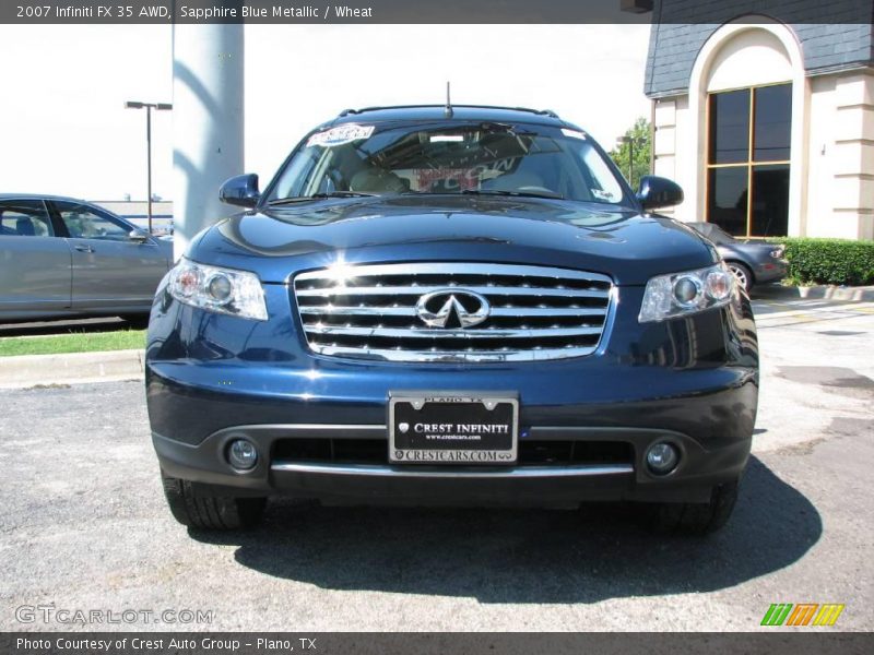 Sapphire Blue Metallic / Wheat 2007 Infiniti FX 35 AWD