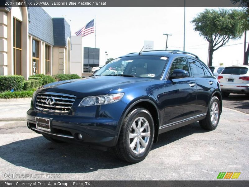 Sapphire Blue Metallic / Wheat 2007 Infiniti FX 35 AWD