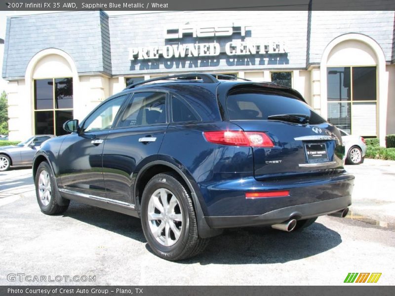 Sapphire Blue Metallic / Wheat 2007 Infiniti FX 35 AWD