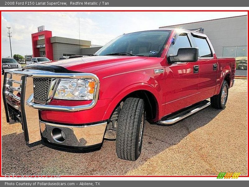 Redfire Metallic / Tan 2008 Ford F150 Lariat SuperCrew