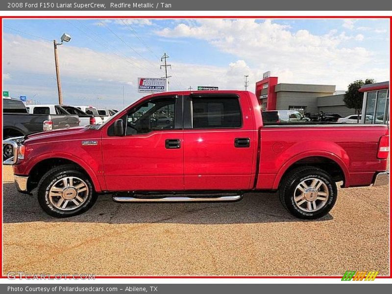 Redfire Metallic / Tan 2008 Ford F150 Lariat SuperCrew
