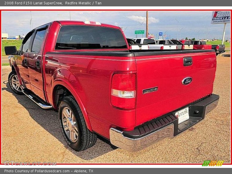 Redfire Metallic / Tan 2008 Ford F150 Lariat SuperCrew