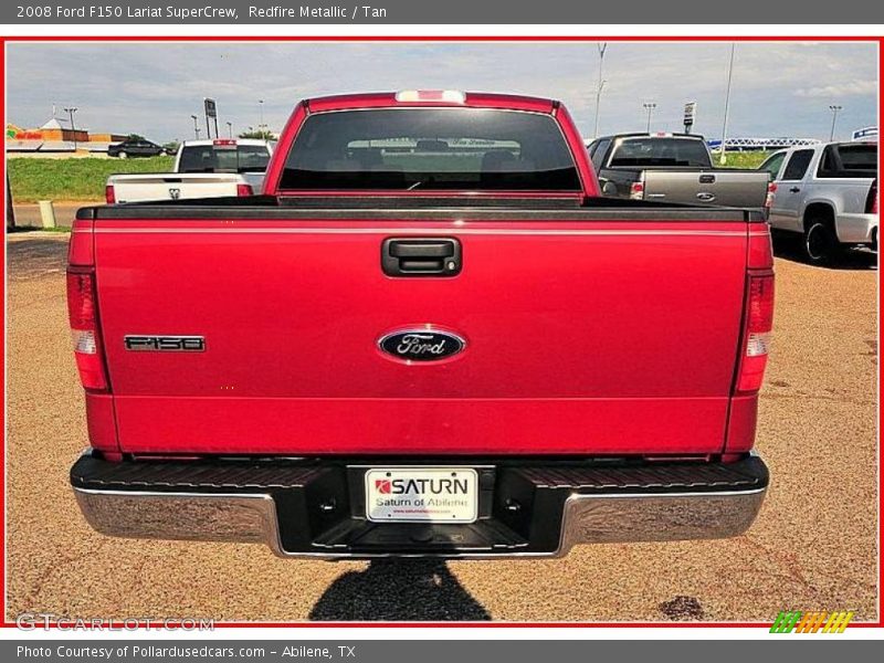 Redfire Metallic / Tan 2008 Ford F150 Lariat SuperCrew