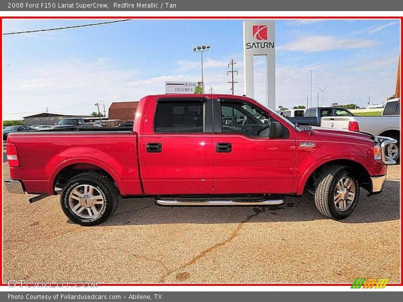 Redfire Metallic / Tan 2008 Ford F150 Lariat SuperCrew