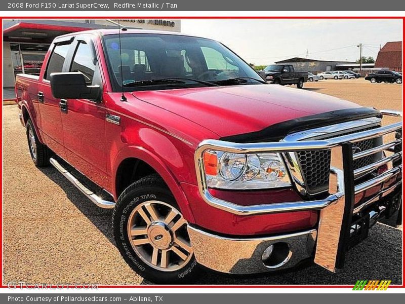 Redfire Metallic / Tan 2008 Ford F150 Lariat SuperCrew