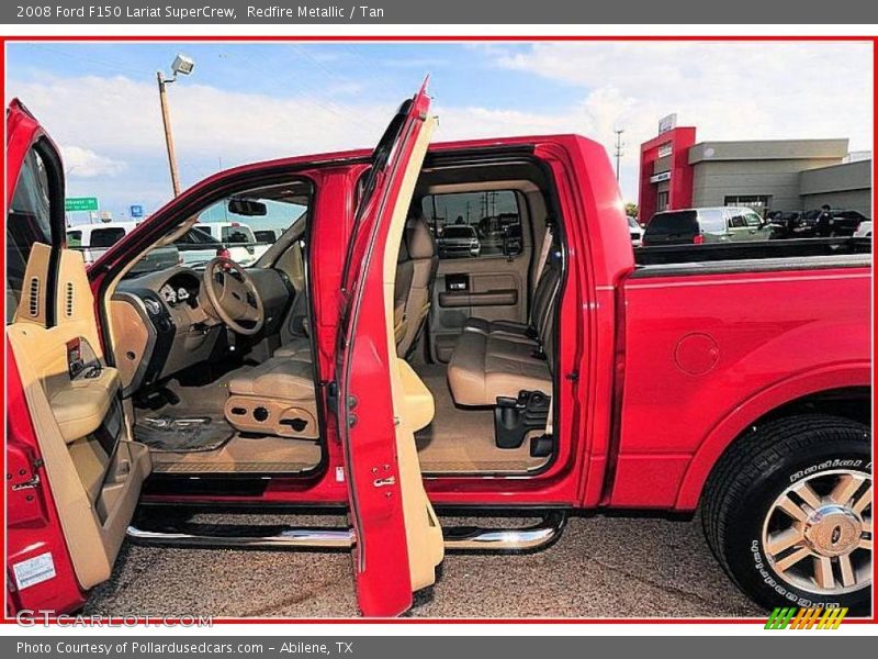 Redfire Metallic / Tan 2008 Ford F150 Lariat SuperCrew
