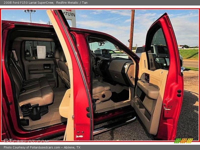 Redfire Metallic / Tan 2008 Ford F150 Lariat SuperCrew