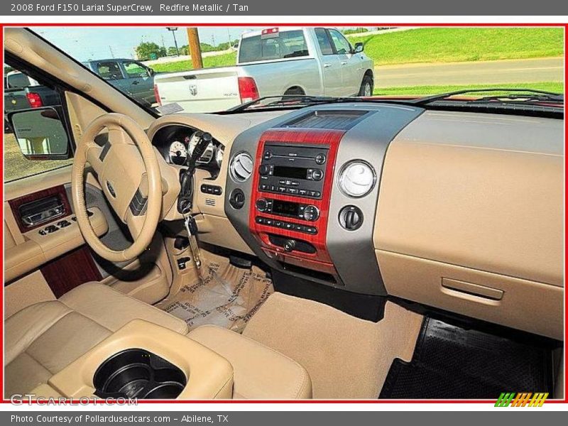 Redfire Metallic / Tan 2008 Ford F150 Lariat SuperCrew