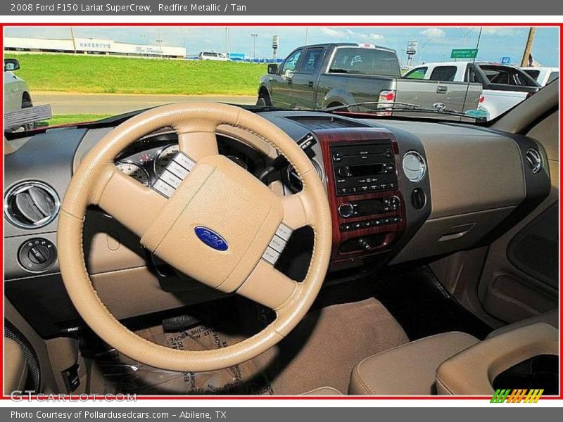 Redfire Metallic / Tan 2008 Ford F150 Lariat SuperCrew