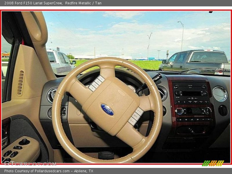 Redfire Metallic / Tan 2008 Ford F150 Lariat SuperCrew