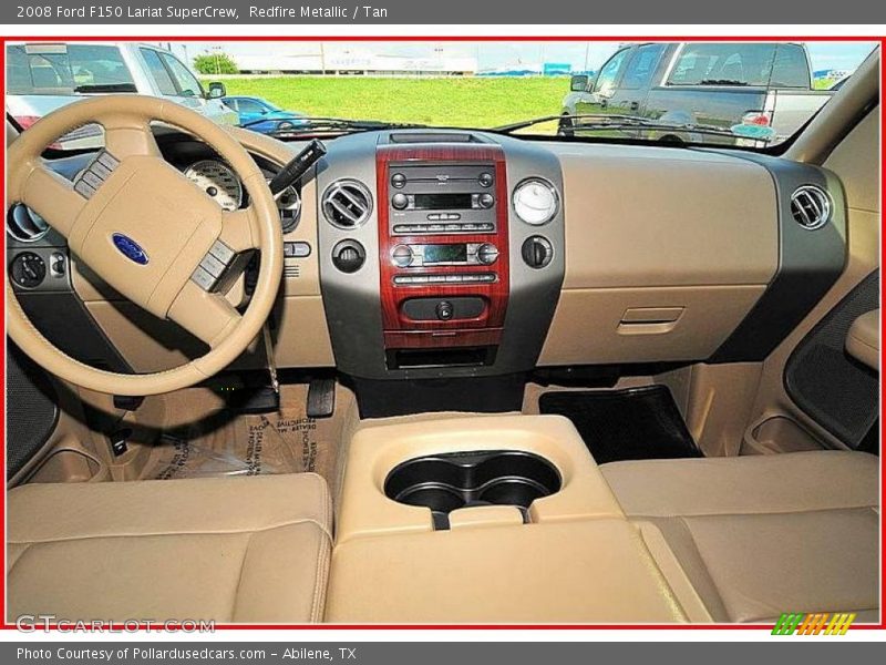 Redfire Metallic / Tan 2008 Ford F150 Lariat SuperCrew