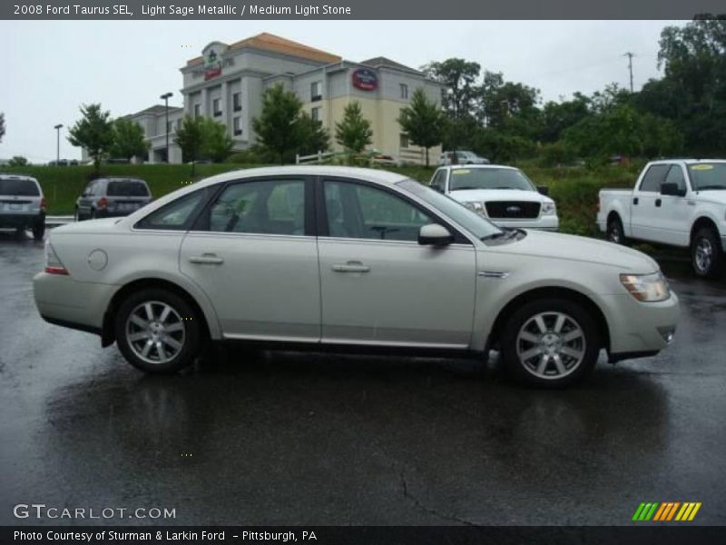 Light Sage Metallic / Medium Light Stone 2008 Ford Taurus SEL