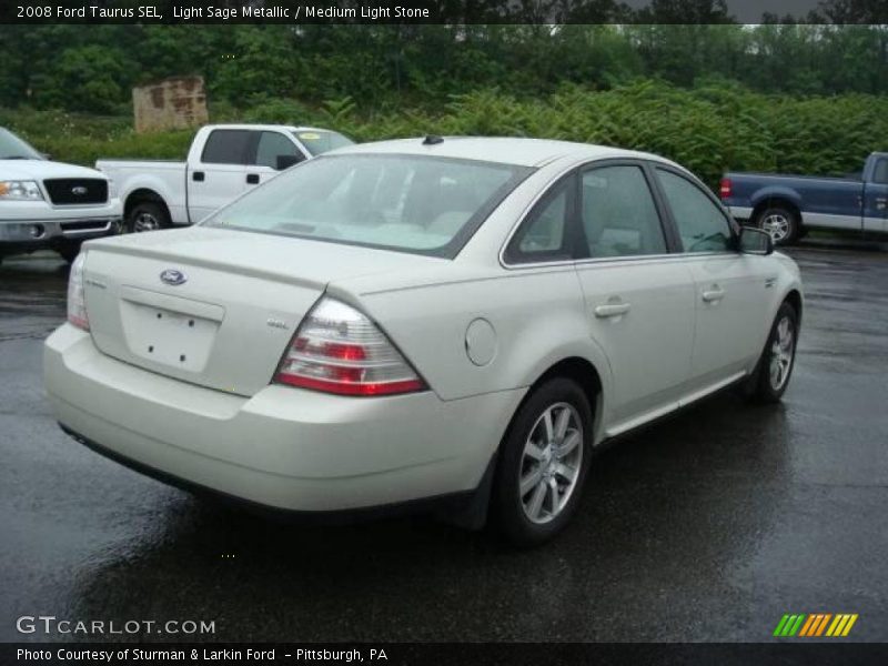 Light Sage Metallic / Medium Light Stone 2008 Ford Taurus SEL