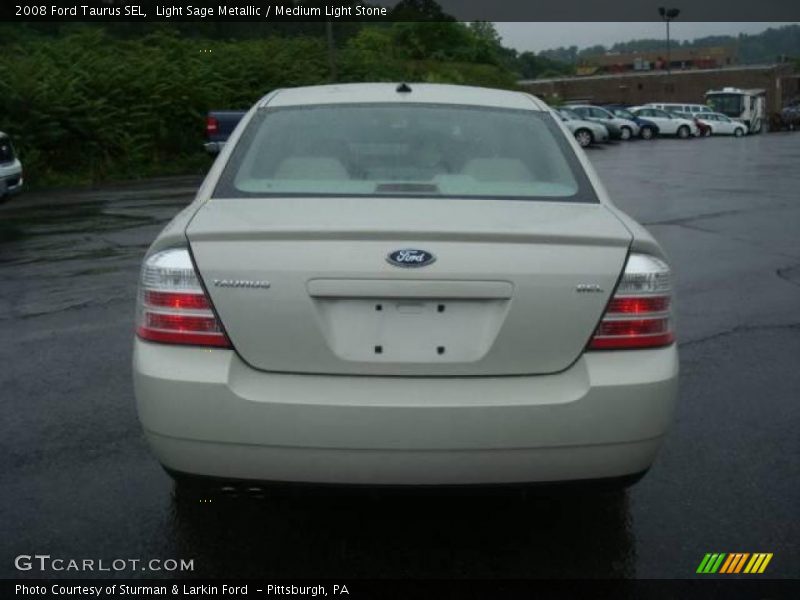 Light Sage Metallic / Medium Light Stone 2008 Ford Taurus SEL