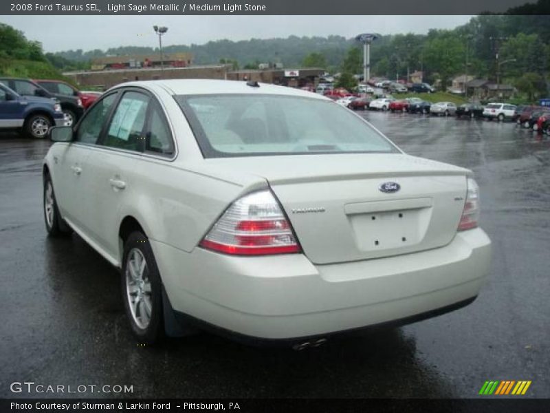 Light Sage Metallic / Medium Light Stone 2008 Ford Taurus SEL