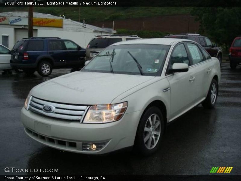 Light Sage Metallic / Medium Light Stone 2008 Ford Taurus SEL